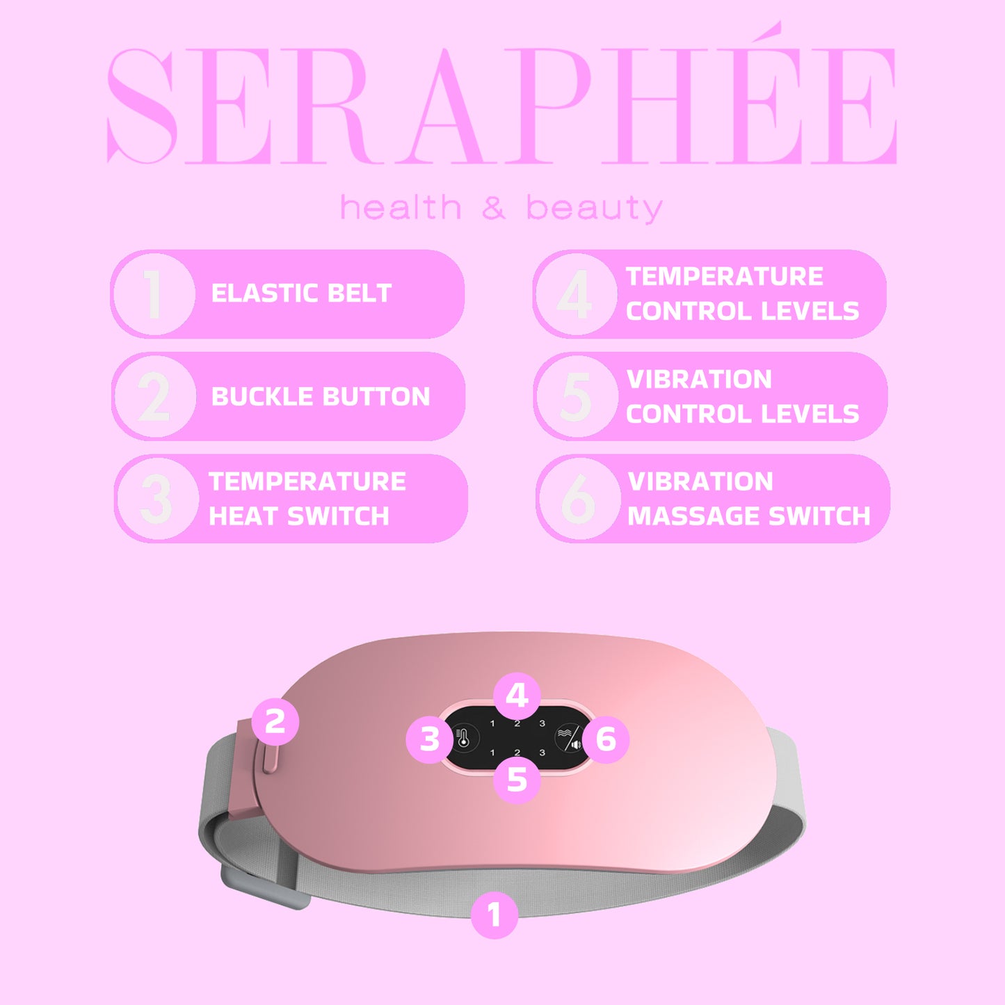 Seraphée Menstrual Heat & Massage Therapy Pad